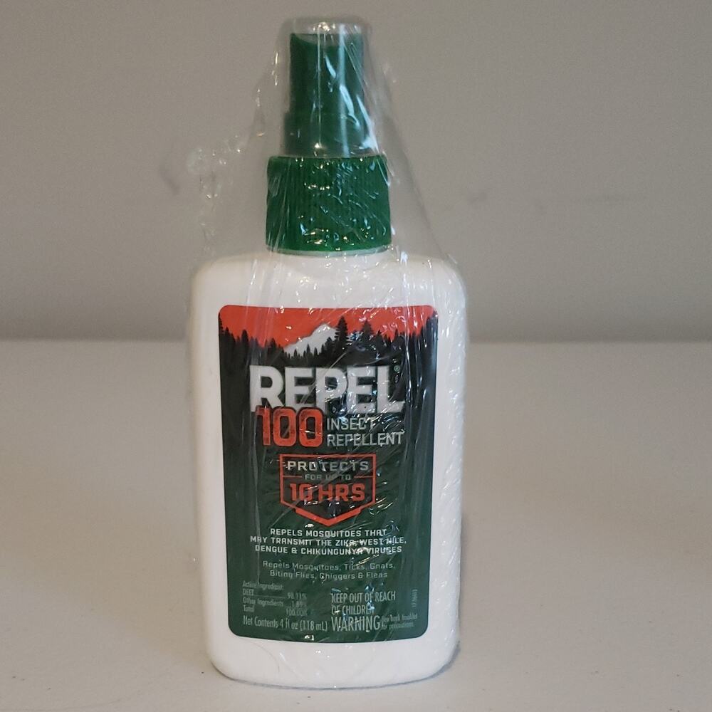Repel 100 Insect Repellent Pump Spray 4 fl oz Mosquito Tick Fly Flea